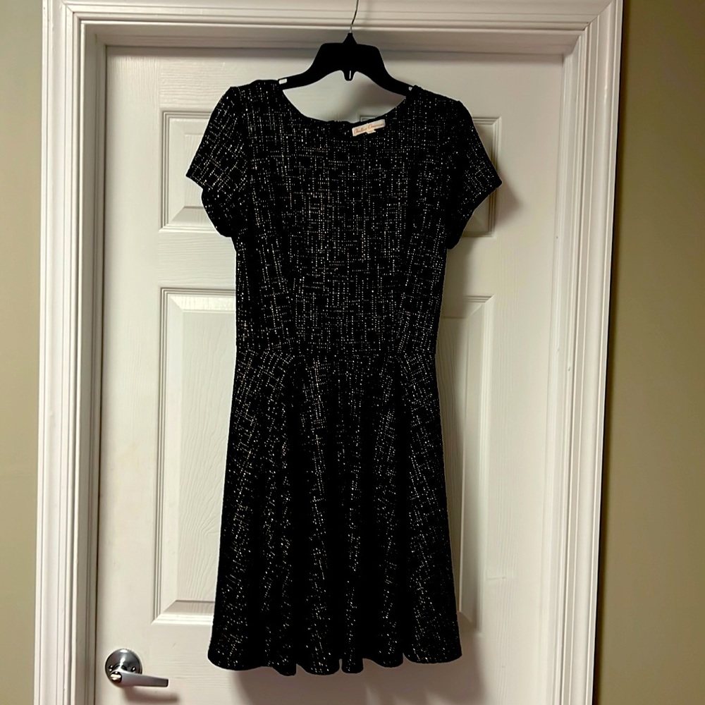Black and gold party dress